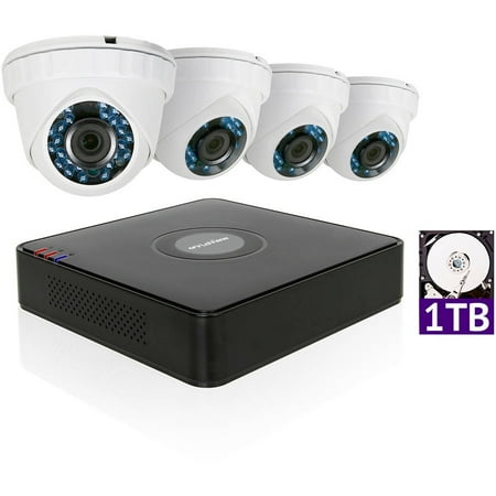 LaView 1080P HD 4 Cameras 4CH Home Video Security System w/ 1TB HDD 2MP Night Vision Cam CCTV Surveillance Kit