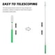 thumbnail image 3 of Stick de esponja retráctil para la cerámica Extendible Herramienta de arcilla Suministro Spiración de esponja en el palo para accesorios de cerámica con forma de cerámica, 3 of 8