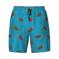 thumbnail image 4 of Lsque Mens Swim Trunks Sea Turtle Pattern - Bathing Suit Compression Liner - Beach Swim Shorts Swimwear - (S-3XL) - Stretch Quick Dry -Small, 4 of 9