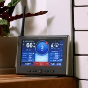AcuRite Iris Weather Station with Rain Gauge and Wind Speed/Direction, Indoor Outdoor Thermometer Wireless Outdoor Sensor for Temperature and Humidity, and HD Display with Built-In Barometer (01535)