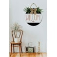 thumbnail image 5 of Welcome Front Door Sign Funny Wreaths Hanging Wooden Plaque Decoration Round Rustic Wood Farmhouse Porch Decor for Home Front Door Decor, 12 Inch, 5 of 5