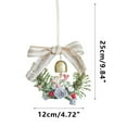 thumbnail image 2 of Harpi 5 Inch Christmas Wreaths for Front Door, Winter Decor Small Wreath Christmas Ornaments Christmas Party Atmosphre Decoration Props To Give Small Gifts Christmas Wreath, 2 of 7