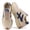 KhakiBlue, variant on Knivor Lace Up Retro Fashion Sneakers for Women Color Block Low Top Casual Sneakers Non Slip Platform Sole Lightweight Flat Everyday Casual Shoes