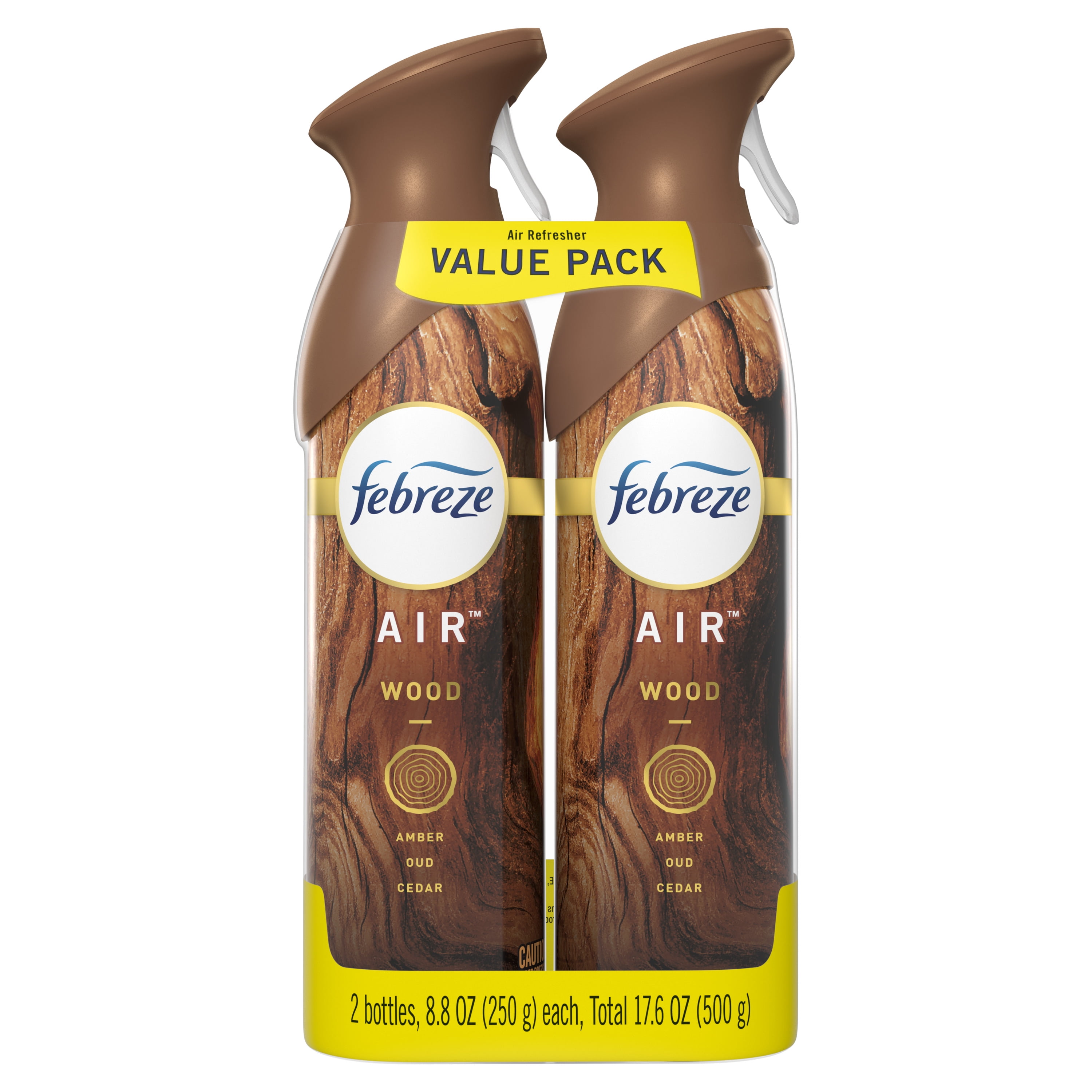 Febreze OdorEliminating Air Freshener Spray, Wood, 2 ct