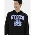 thumbnail image 4 of Stitch Men's and Men's Big & Tall Graphic Print Hoodie with Long Sleeves, Sizes XS-3XL, 4 of 5