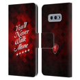 thumbnail image 1 of Head Case Designs Officially Licensed Liverpool Football Club Liver Bird Ynwa Red Pixel Ynwa Cursive Leather Book Wallet Case Cover Compatible with Samsung Samsung Galaxy S10e, 1 of 1