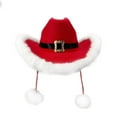 thumbnail image 3 of Milageto Christmas Cowboy Hat Wide Brim for Stage Performance Party Favors Photo Prop, 3 of 8