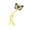 Yellow, variant on Interactive Cat Wand Replacement Attachment Heads, Colorful Butterfly Streamer Feline Toys for Indoor Cats, Durable Pet String Teaser Refills for Daily Exercise
