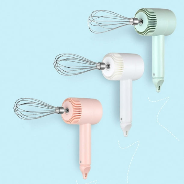 Batidora Eléctrica Portátil Usb con Picadora de Alimentos, Batidora Automática de 3 Velocidades, Carga Usb Portátil, Diseño Ligero de 370 G, Incluye Batidor de Crema y Accesorios para Batir.