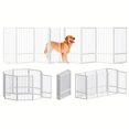 thumbnail image 6 of 80" wide * 32" high all-metal freestanding pet gate, foldable indoor/outdoor dog fence, 4 extra-wide freestanding tall pet enclosure., 6 of 6