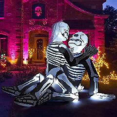 Inflables De Halloween Esqueleto Para Decoración Al Aire Libre, 6 Pies