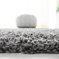 thumbnail image 5 of SAFAVIEH Fontana Jamie Solid Shag Area Rug, Silver, 8' x 10', 5 of 9