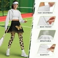 thumbnail image 5 of FUIALDOLG Butterfly and Leopard Golf Skirt with Leggings for Women Tummy Control Yoga Pants Soft Comfy Tennis Skirted Leggings with Pockets Gym Workout Athletic Pants with Pocket,Size S, 5 of 7