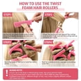 thumbnail image 3 of Graflsoa Self-Locking Foam Hair Rollers Set with Steel Combs & Clips for Curly Styles - Yellow, 3 of 4