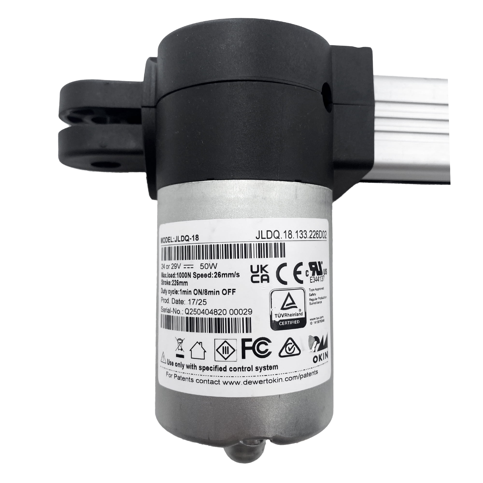 Okin Motor Model JLDQ.18.133.226D02 Linear Actuator Replacement for Power Recliner Electric Sofa Lift Chairs