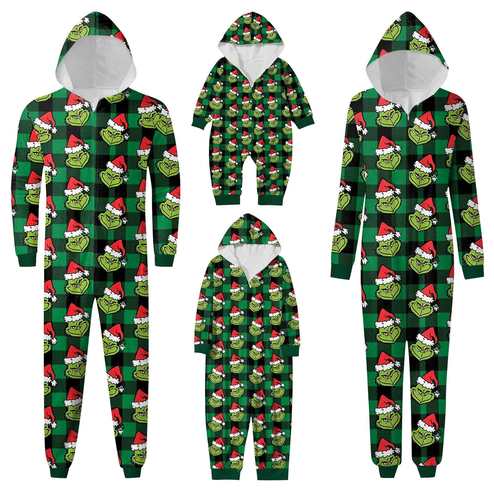 Plaid grinch pajamas hotsell