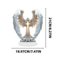 thumbnail image 2 of SIUBICH Decoration, Angel Wings Cross,2D Boho Style, Black, 1 Count, 2 of 6