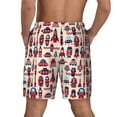 thumbnail image 4 of Fotbe Rocket Pattern Men’s Swim Trunks Quick Dry Swim Shorts Board Shorts with Mesh Lining-XX-Large, 4 of 9