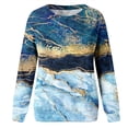 thumbnail image 5 of Women's Long Sleeve Sweatshirts Sparkly Graphic Print Round Neck Pullover Tops Fall Winter Casual Loose Fit Sweater Shirts, 5 of 5