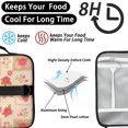 thumbnail image 4 of Insulated Lunch Bag Teen,Pioneer Flower Floral Print Pattern Toddler Lunch Bag Lunch Box,Bento School Lunch Bag with Adjustable Shoulder Strap and Bottle Holder, 4 of 6