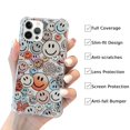 thumbnail image 2 of Hippie Smiley Face Case for iPhone 14 Pro Max,Aesthetic Art Design TPU Bumper Cover Case, 2 of 6