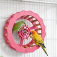 thumbnail image 4 of Tong Parrot Exercise Wheel And Steering Interactive Bird Activity Center With Chewable Wooden For Conures Budgies 1pc, 4 of 4
