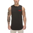 thumbnail image 5 of Men's Summer Quick-Drying Breathable Sports T-Shirt Sweat-Absorbent Fitness Vest, 5 of 5