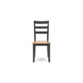 thumbnail image 2 of Benjara BM328078 Gasy Dining Chair - Dark Brown Wood - Contoured Seat - 17 in. - Set of 2, 2 of 5