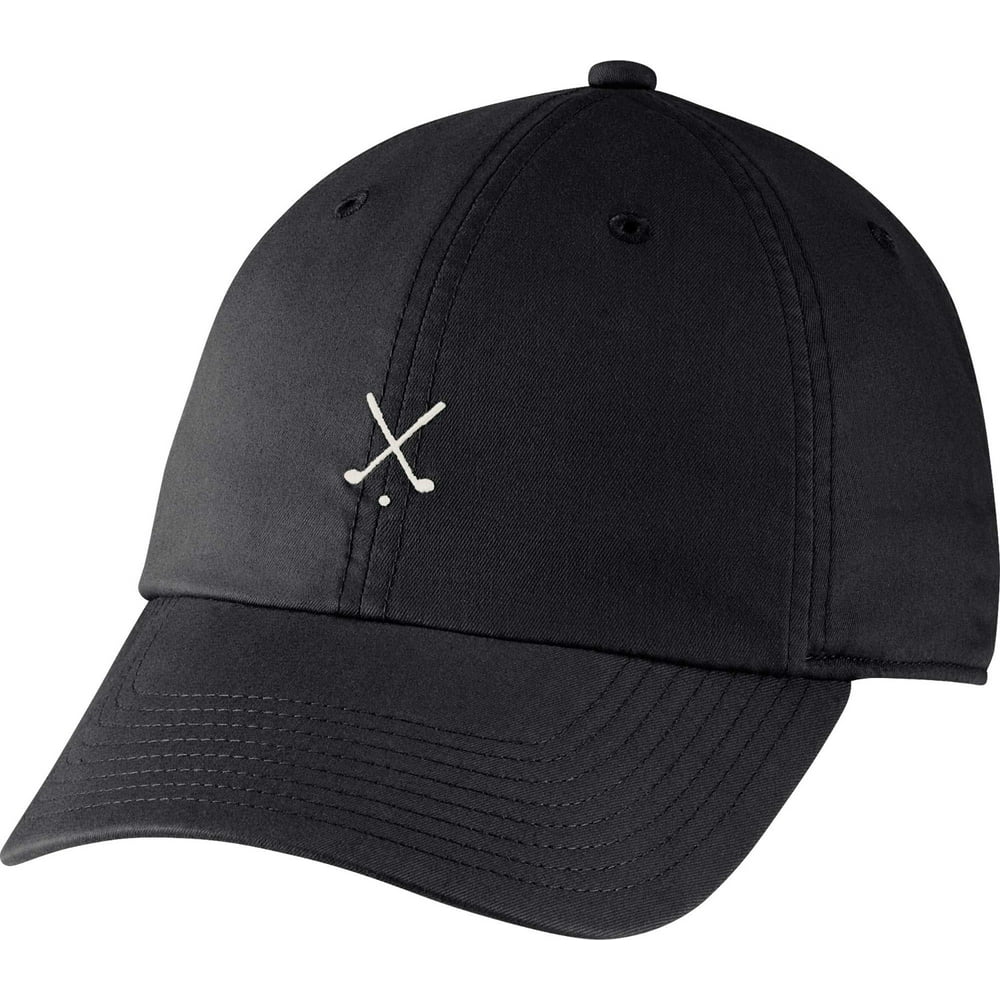 NEW Nike Heritage 86 Black/White Adjustable Golf Hat/Cap