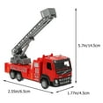 thumbnail image 2 of KALLORY Alloy Vehicle Fire Truck Toy Educational Toy Model 1Pack, 2 of 7