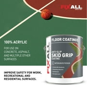 Skid Grip Anti-Slip Floor Coating, Slip-Resistant Pavement, Cement and Concrete Paint, Camel, 1 Gallon