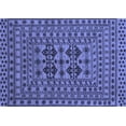 thumbnail image 1 of Ahgly Company Machine Washable Indoor Rectangle Southwestern Blue Country Area Rugs, 2' x 5', 1 of 4