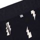 thumbnail image 5 of Happy Socks Bóxers para hombre, paquete de 3 - Trunks, algodón elástico, lisos/estampados Black and White M (Medium), 5 of 7