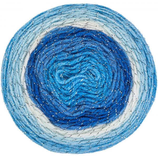 Red Heart Yarn Roll With It Sparkle Krystal