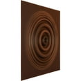 thumbnail image 2 of Ekena Millwork 19 5/8"W x 19 5/8"H Shallows EnduraWall Decorative 3D Wall Panel, Universal Aged Metallic Rust (Covers 2.67 Sq. Ft.), 2 of 6