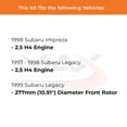 thumbnail image 2 of MAX Advanced Brakes - Brake Kit For 1998 Subaru Impreza| Carbon Ceramic Brake Pad and Rotor Kit Front and Rear| Drilled Slotted Brake Rotors, 2 of 9