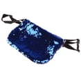 thumbnail image 4 of Patrón creativo 2 colores Lentejuelas Brillo Fanny Cintura Pa Cross Body Bag Monedero Azul + plata Hugo Bolso de hombro de las mujeres, 4 of 5
