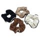 thumbnail image 2 of 4x moda mujer zos para el cabello Scrunchies diadema elástica titur diadema para damas niñas cumpleaños estilo de boda Soledad Lazos De Cabello De Niña, 2 of 10