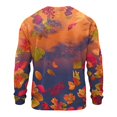 thumbnail image 4 of Dwelliawo Men Rustic Maple Leaf All Over Print Crew Neck Sweatshirt Long Sleeve Pullover Skin Friendly Relax Fit Casual Top For Weekend Hike Daily Wear Multicolor 4xL, 4 of 4