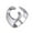 Silver-C, variant on TIMIFIS Rings Knuckle Stacking Rings Crystal Love Necklace Set Fashion Lady Gold Plated Zircon Jewelry Rings for Women;Teen Girls;Man - Summer
