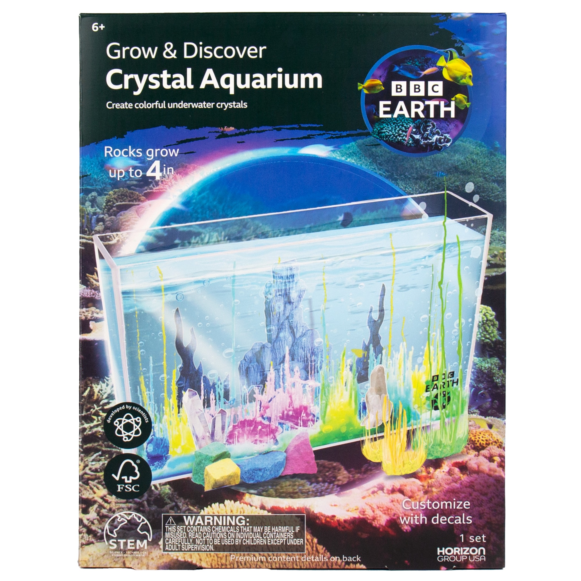 BBC Earth Grow & Discover Crystal Aquarium Kit photo 7