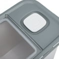 thumbnail image 4 of YAHHU 22lb / 10kg Rice Storage Container Transparent Flip Top Rice Flour Storage Box Airtight Dampproof Large Capacity Kitchen Pantry Organization Bucket Bin White 13 inches / 33 cm, 4 of 6