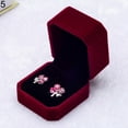 thumbnail image 2 of Opvise Velvet Engagement Wedding Earring Ring Pendant Jewelry Display Box Gift Case, 2 of 7