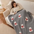 thumbnail image 3 of Ouuluon Soft Flannel Throw Blanket, 59x39 inch Cozy Cover for Bedroom and Living Room, 3 of 7