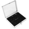 Aluminium Square Jewelry 12 Grid Slots Watches Display Storage Box Case