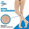 thumbnail image 4 of Extra Large Compression Stockings Men 20-30 mmHg for DVT - Beige, 5X-Large, 4 of 12