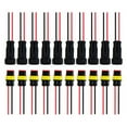 thumbnail image 1 of Lefu 10 sets of Amp/Tyco 2Pin 12V waterproof wire connector plug with wire cable kit, 1 of 9