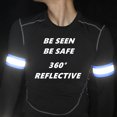 thumbnail image 3 of pulseras reflectantes. Equipo reflectante de seguridad de alta visibilidad para correr, caminar de noche y andar en bicicleta. Vhermosa BST3007554-3, 3 of 5