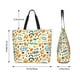 thumbnail image 5 of Balery Peanuts 8 Bolsa Tote Estilo Estético con Cremalleras, Bolsa de Hombro, Bolsa de Compras Grande y Plegable, 5 of 8