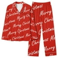 thumbnail image 2 of Xihbxyly Christmas Pajamas for Women, Women's Christmas Printed Pajama Set for Daily Home Wear Two-Piece Pajama Set with Pocket, 2 of 6